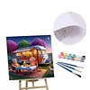 (US Local)Paint By Numbers Kit On Canvas DIY Oil Art Vacation Picture Home Decor40x40cm