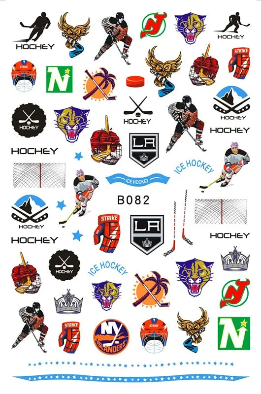 3D Sport Nail Art Sticker Cartoon Constellation Nail Decals Manicure Gymnastics Back Glue Sticker for Nails Decoration