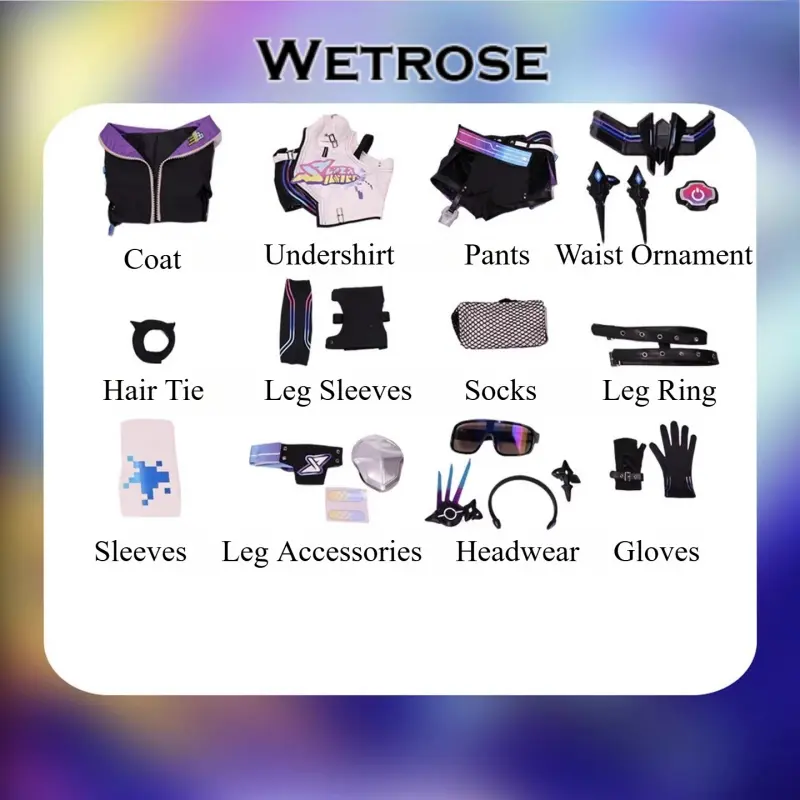 [Wetrose] Pre-Order Honkai Star Rail Silver Wolf LV.999 Game Outfit Cosplay Costume
