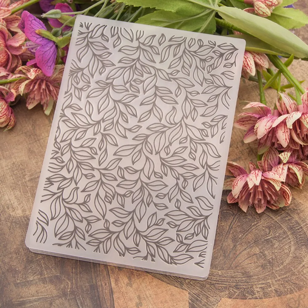 Plastic Leaves Pattern Embossing Folder Wedding Decoration Stencils DIY Scrapbooking 1Pc Template Craft Card DIY Photo Album