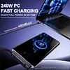 240W Braided Fast Charge Cable with Built-in Phone Stand Data Cable Charger Cord