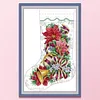 Gabriel Of The Christmas Stocking - 16CT Stamped Cross Stitch 37*52cm/14.57*20.47in(Brand)