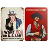 2PCS Cowboy - Vintage Metal Signs Set - 20*30cm/30*40cm - Western