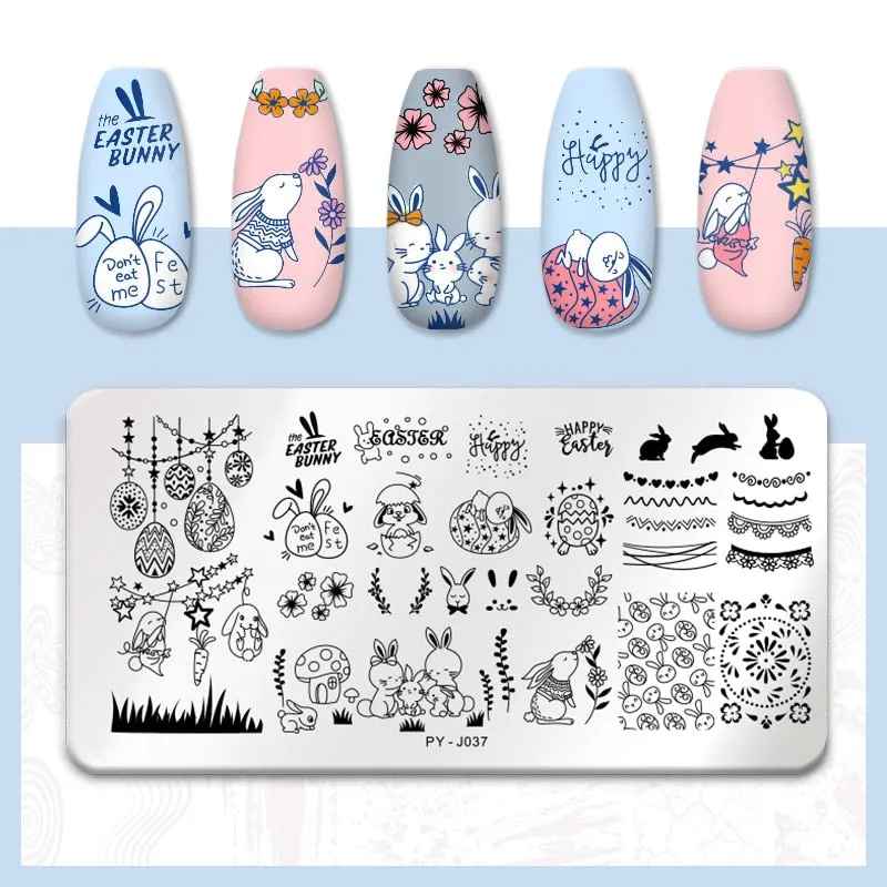 PICT YOU  Nail Stamping Plates Line Pictures Stencil Stainless Steel Nail Design for Printing Nail Art Image Plate Tool-Nail Inspo