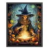 Halloween Witch - 11CT Stamped Cross Stitch 40*50cm/15.75*19.69in