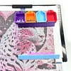 Magnetic Diamond Painting Tray Baffle Strips - Anti-Slip Fixed Holder for Diamond Art Trays Accessories Compatible for Diamond Painting Light Boards/Easels 