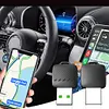 2 in 1 Wireless CarPlay Android Auto Adapter Plug & Play for Factory Wired Cars