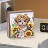 Acrylic Napkin Holder Diamond Painting Kit for Home Table Decor(Sunflower Puppy)