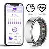 R09 Smart Ring Waterproof Body Temperature Health Sleep Monitor for Men Women