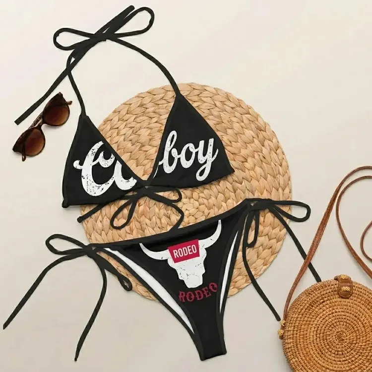 Country Western Rodeo Bikini Set