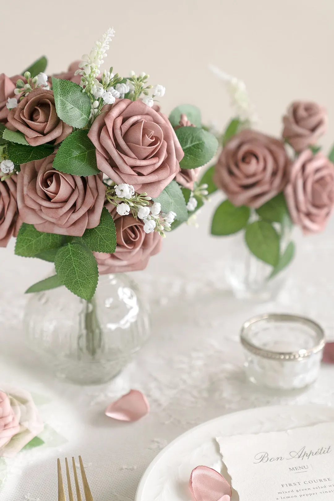 3" Foam Rose with Stem - 56 Colors