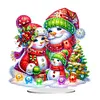 Acrylic Christmas Santa Snowman Cardinal Diamond Painting Desktop Decors Kit