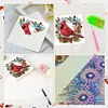 6PCS Diamond Painting Christmas Greeting Cards Congratulations Cards