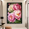 (Big Size)Peony - 11CT Stamped Cross Stitch - 40*60cm - Flower