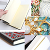Peapock 5D DIY Diamond Art Painting Notebook Kit 50 Pages A5 Rhinestone Art Painting Notebook Kit for Adults Beginners Holiday Birthday Gift