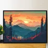 Diamond Painting-DIY Full Round Drill Mountain