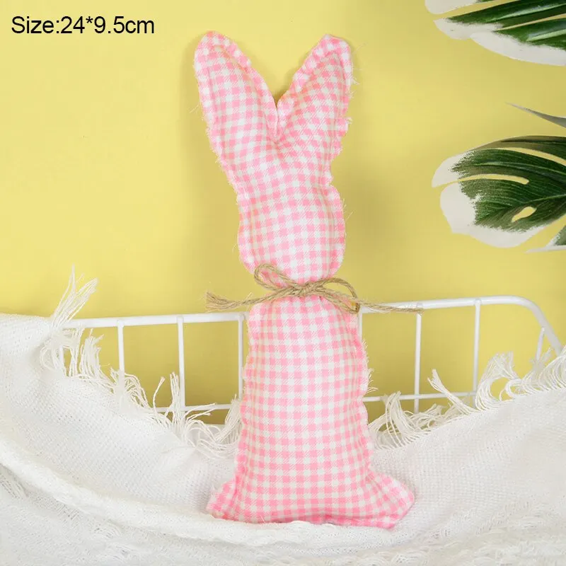 Easter Decoration Cloth Bunny Ornaments Easter Rabbit Holiday Party Kids Toys Gifts Decoration Spring Home DIY Craft Supplies