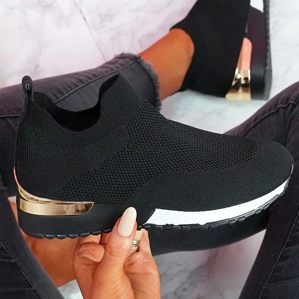 Sneakers Women Vulcanized Shoes Ladies Solid Color Slip-On Sneakers for Female Casual Sport Shoes 2021 Fashion Mujer Shoes
