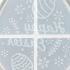 Easter Bunny Tray Silicone Mould DIY Easter Tray Resin Casting Moulds Reusable Easters Egg Storage Dish Moulds Handmade Ornament Mould for Coaster Gypsum Craft Gifts Making (Easter B)