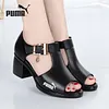 Damskie buty na grubym obcasie Rome