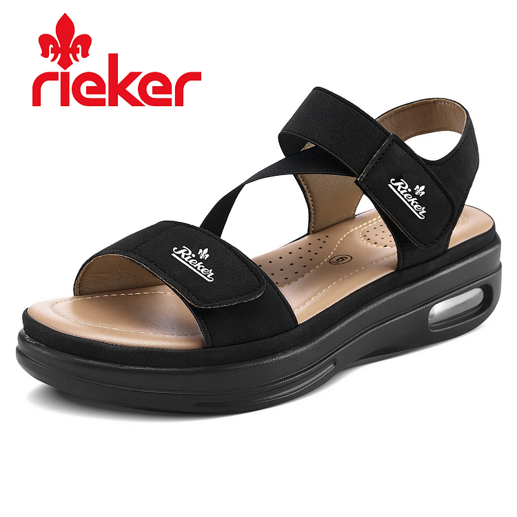 RIEKER&reg; NŐI L&Eacute;GP&Aacute;RN&Aacute;S SZAND&Aacute;L FEKETE &Eacute;KSZAND&Aacute;L VASTAG TALPPAL &Eacute;S 7M BOKAP&Aacute;NTTAL