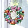 Diamond Painting Christmas Wreath Pendant