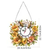 DIY Flowers Bees 5D Hanging Clock Art Craft for Living Room Decoration