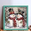 (Stamped/Counted) Christmas Snowman-11CT Cross Stitch 45*45cm