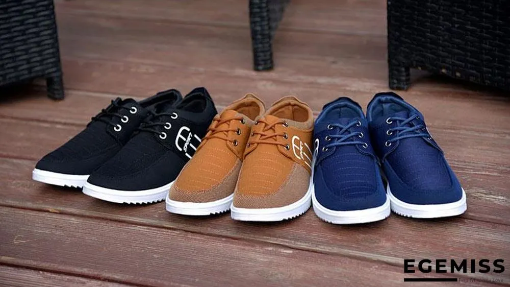 Casual Shoes Men Breathable Canvas Shoes For Men Fashion Espadrilles Men Flats Casual Trainers Men Footwear | EGEMISS