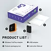 Wired To Wireless Carplay & Android Auto 2 In 1 Dongle BT 5.3 5GHz WiFi Adapter