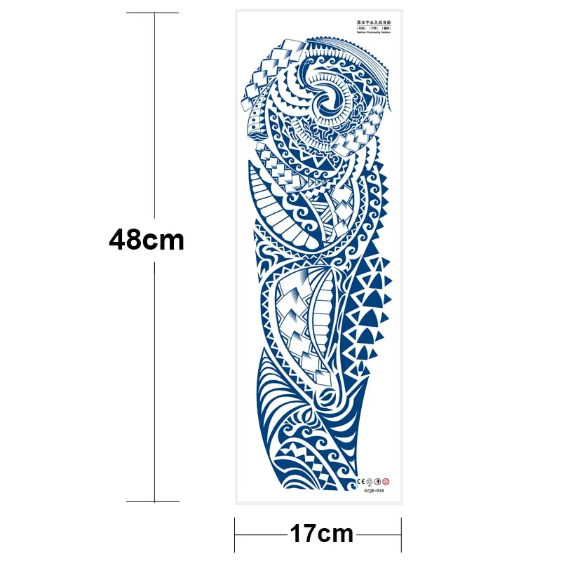 Sdrawing transfer tattoo fake large size full arm tattoo sleeve juice ink long lasting waterproof temporary tattoos men body art