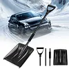 Adjustable Car Snow Shovel Portable Survival Shovel Rotating Snow Removal Shovel