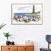 Shell Lighthouse-14CT Stamped Cross Stitch Kit(16x22cm)