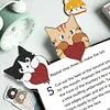 (US Local)4Pcs Cat DIY Diamond Painting Bookmarks Making Kit Diamond Art Bookmark