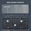 Mini Foldable Bluetooth Keyboard with Magnetic Holder, Aluminum Alloy Mini Silent Folding Keyboard Portable Lightweight Portable Bluetooth Keyboard Android Rechargeable Keyboard for Tablets, iPads, Mobile Phones
