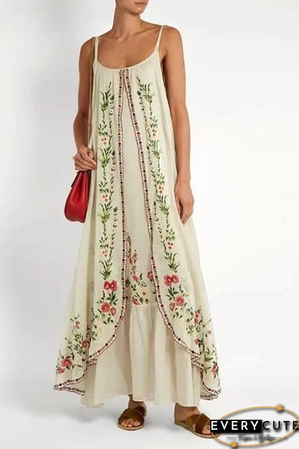 Bohemia Print Slip Maxi Dress