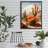 Desert Cactus Flower-Full Round Diamond Painting