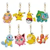 8Pcs DIY Pok&eacute;mon-Diamond Painting Keychain（Double-Sided)