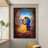 (Big Size)Beauty And The Beast - 11CT Stamped Cross Stitch 50*70cm/19.69*27.56in