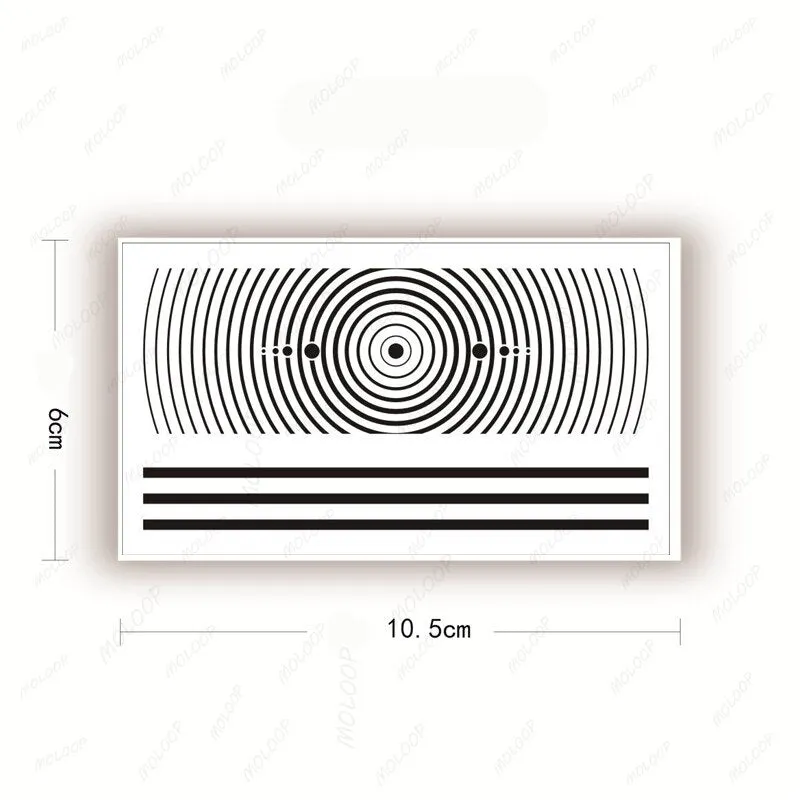 Waterproof Tattoo Stickers Black Straight Line Circle Dots Flash Tatto Fake Tatoos Temporary Body Arm Art for Women Men Kids