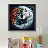 Tai Chi Wolf-11CT Stamped Cross Stitch 50*50cm/19.69*19.69in