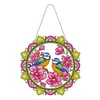 5D DIY Special Shaped Diamond Painting Christmas Hanging Wreath With Lamp String Kit