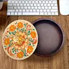 Mandala Diamond Painting Storage Box Wooden Round Jewelry Case with Lid Kits
