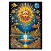 (US Local)Special Shaped Holy Sun 50 Pages Diamond Painting Notebook for Beginners