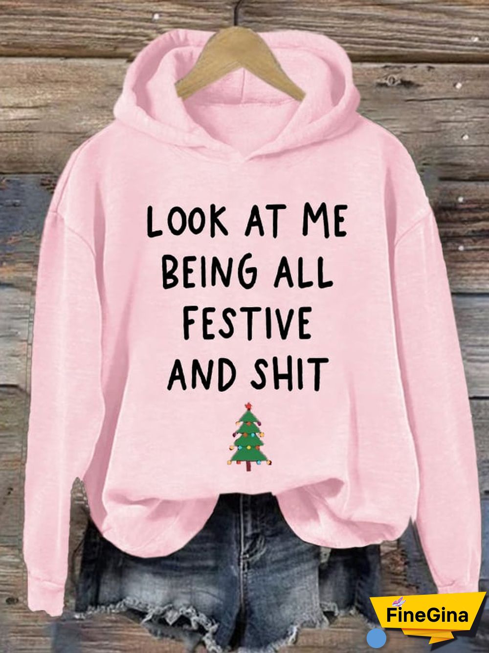 Women's Christmas Red Casual Print Sweatshirt