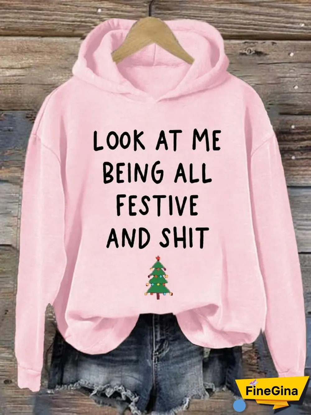 Women's Christmas Red Casual Print Sweatshirt