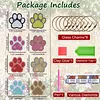 8PCS DIY Diamond Painting Art Wine Glass Charms Paws Pendant Kits