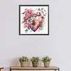 Flower Love Lock - Paint by Numbers Acrylic Painting 40*40cm