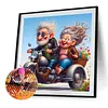 Couple Riding A Motorcycle-Full Round Diamond Painting 40*40CM