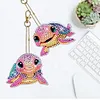 5Pcs DIY Diamond Painting Turtle Keychain